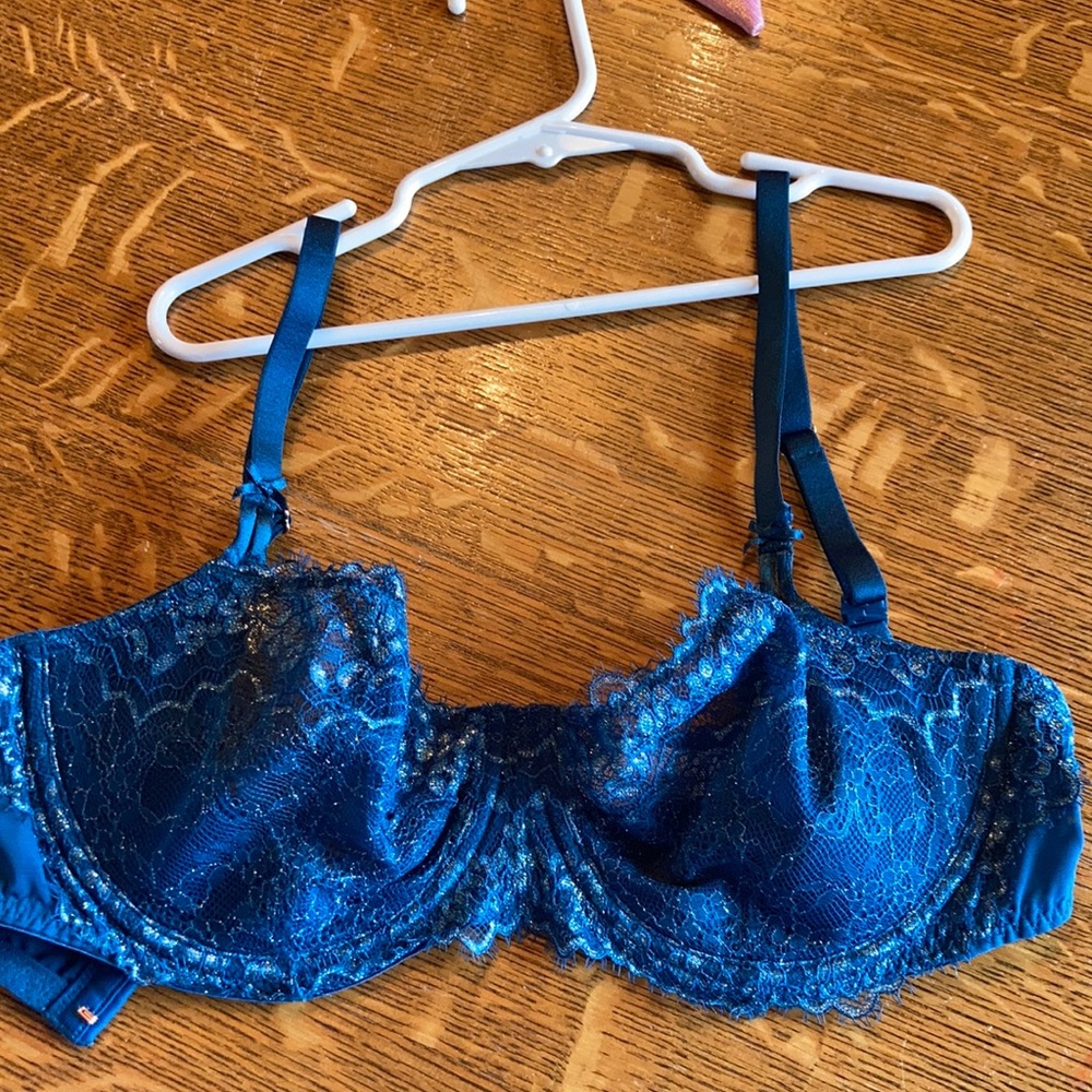 Victoria Secret 34DD Bra Teal Shimmery